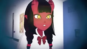 Красочный порно мультик сексуальные похождения молодой дьяволицы в тихом колледже